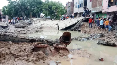 overhead water tank collapse in mathura  up  results in deaths of two women