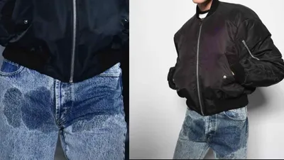 luxury or lunacy  brand unveils ₹50 000 jeans with  pee stain 