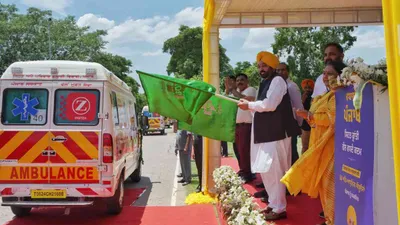 bhagwant mann launches new fleet of ultra modern ambulances for punjab