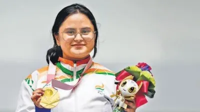  it s a gold    avani lekhara opens up india s medal tally at paralympics