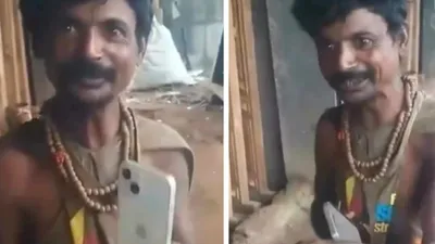 scrap dealer stuns internet by gifting son iphones worth ₹1 8 lakhs – watch heartwarming video