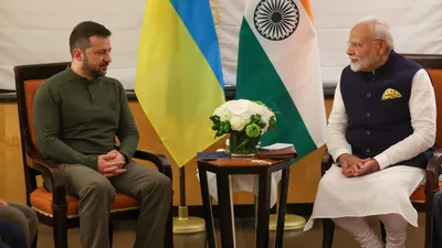 pm modi meets president zelenskyy amid ukraine conflict  reiterates india’s support for peace