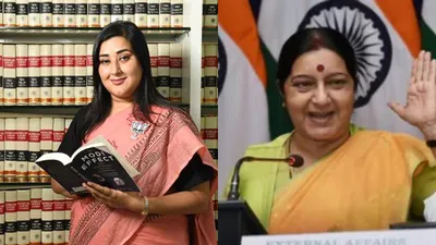 bansuri swaraj sworn in as mp  honors late sushma swaraj s legacy