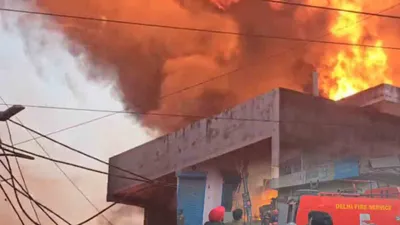 tragic  11 people succumbed to paint factory fire in delhi