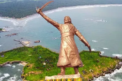 political firestorm erupts over shivaji statue collapse  likely to soar as maharashtra assembly election approaches