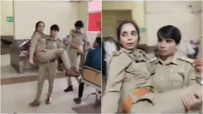 firozabad sho lifts injured sub inspector to hospital  internet praises