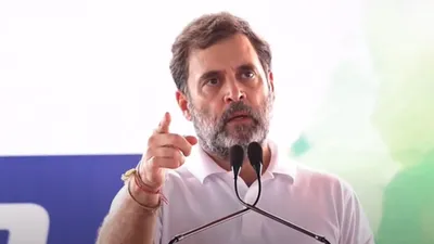 rahul gandhi criticizes bjp over ram mandir ceremony  says india s poor  workers were ignored