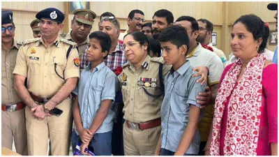 noida news  7 police teams  500 cameras   how cops tracked down two missing students