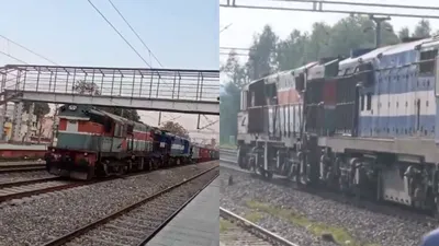 train runs driverless at 100 kmph from jammu to punjab  video goes viral