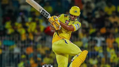 ipl 2024  shivam dube s quickfire fifty helps csk post mammoth 206 6 against gt