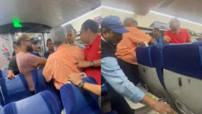 passenger slaps waiter for serving non veg meal  video from vande bharat express goes viral