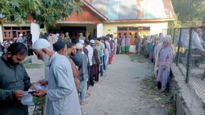 final phase of jammu and kashmir polling ends with 65 65  voter turnout