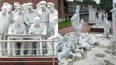 statue commemorating pakistan army s 1971 surrender vandalized in bangladesh