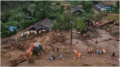 wayanad landslide  320 dead  206 missing  children rescued  from cave  government to build township for survivors