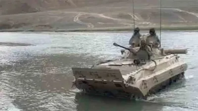 tragic incident  5 soldiers swept away in tank while crossing river near china border