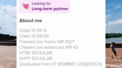 ‘this isn’t linkedin  it’s tinder ’ woman mocks iitian’s over the top academic bio on dating app