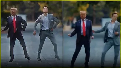 trump and musk groove on bee gees hit in ai dance video  netizens go gaga