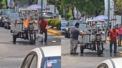 watch  man uses coca cola to put out fire  netizens praise it as an  excellent idea 