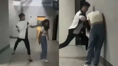 brother mercilessly beats sister for ignoring sick mother for boyfriend  viral video sparks outrage