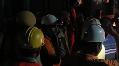 rajasthan  14 miners rescued after being trapped in copper mine due lift malfunction