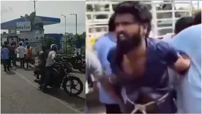 fan of pawan kalyan arrested for attempting to set himself on fire at petrol station