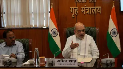 amit shah chairs high level meeting on jammu and kashmir following recent terror attacks