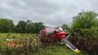 helicopter en route mumbai hyderabad crashes in pune  four injured